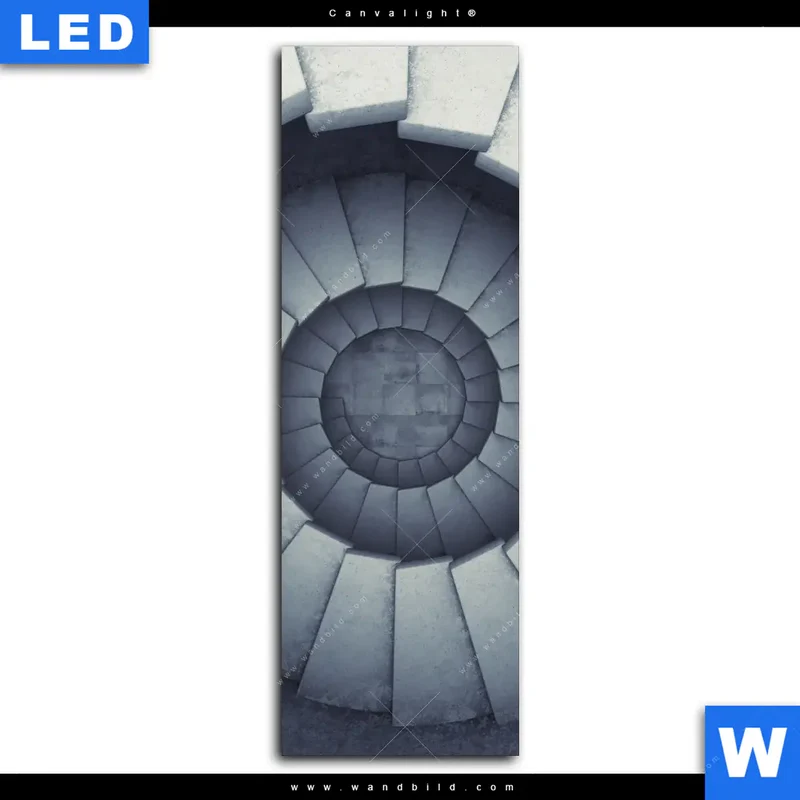 Canvalight® Leuchtbild | Stufen der Unendlichkeit | Schmal