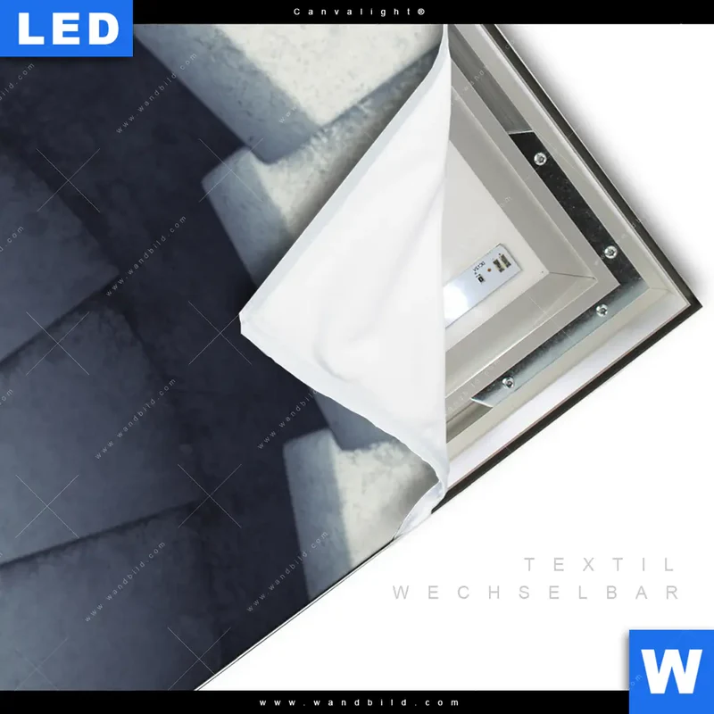 Canvalight® Leuchtbild | Stufen der Unendlichkeit | Schmal