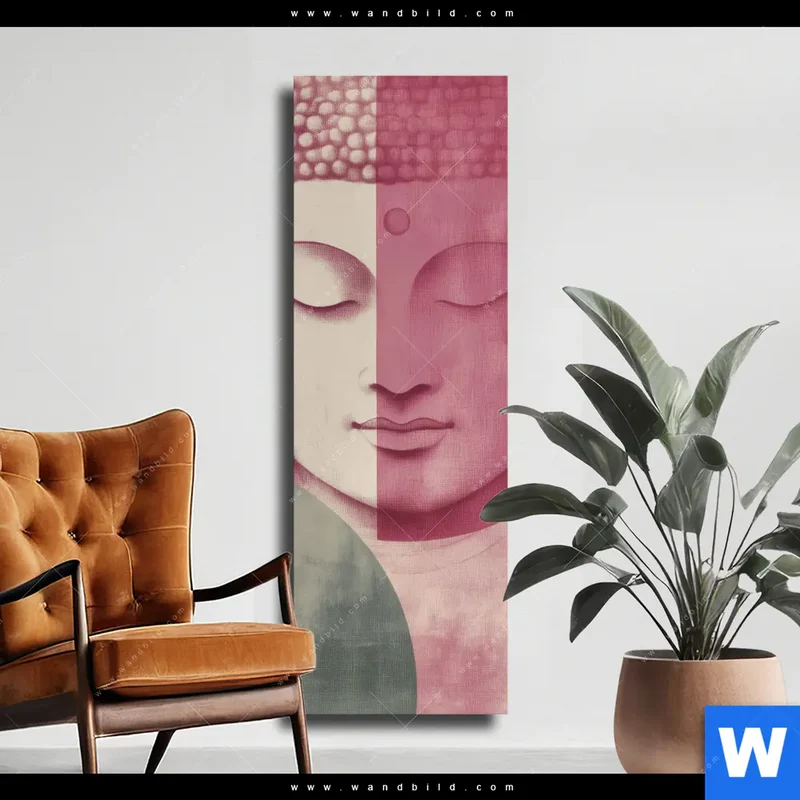 Leinwandbild | Buddha in sanfter Balance | Schmal