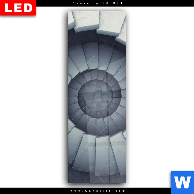 Wechselmotiv Acrylglas Canvalight® DIA | Stufen der Unendlichkeit | Schmal