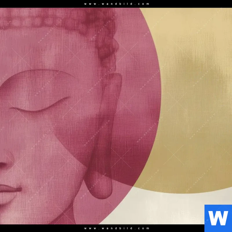 Leinwandbild | Buddha in sanfter Balance | Quadrat
