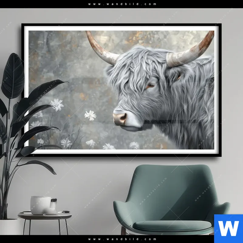 Poster | Hochlandkuh - Sanfte Stärke | Querformat