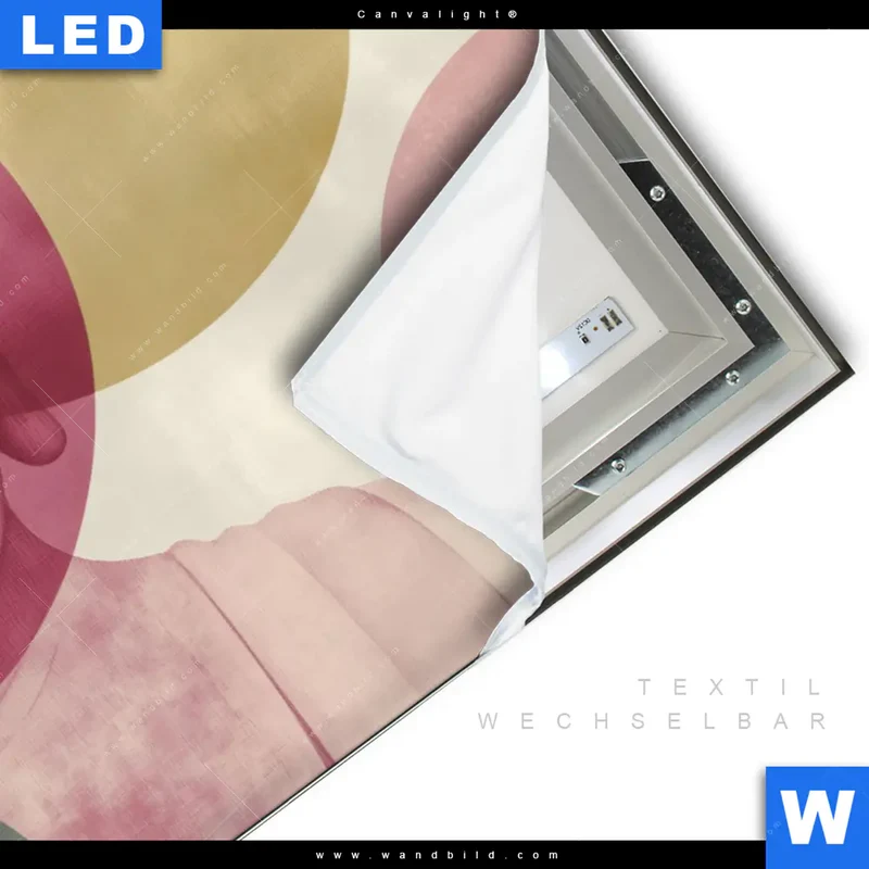 Canvalight® Leuchtbild | Buddha in sanfter Balance | Querformat