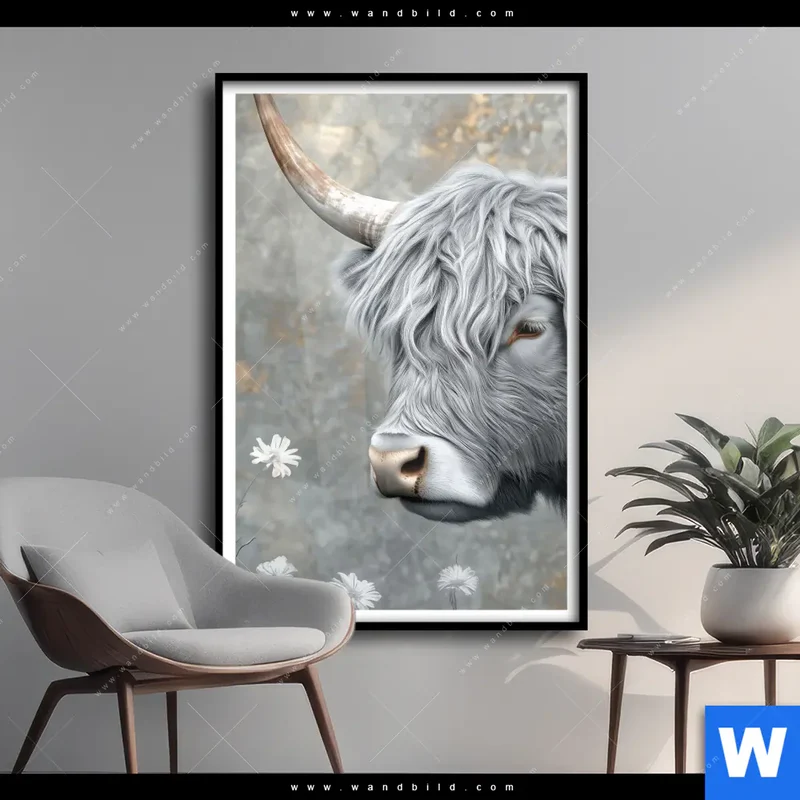 Poster | Hochlandkuh - Sanfte Stärke | Hochformat
