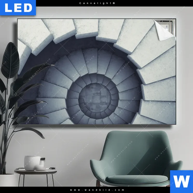Canvalight® Leuchtbild | Stufen der Unendlichkeit | Querformat