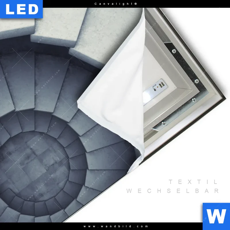Canvalight® Leuchtbild | Stufen der Unendlichkeit | Querformat