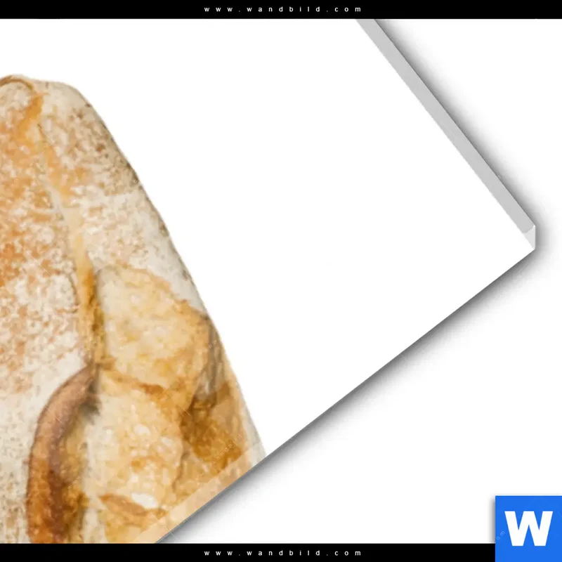 Acrylglasbild | Französischer Bulldoggen-Charme mit Baguette & Wein | Panorama