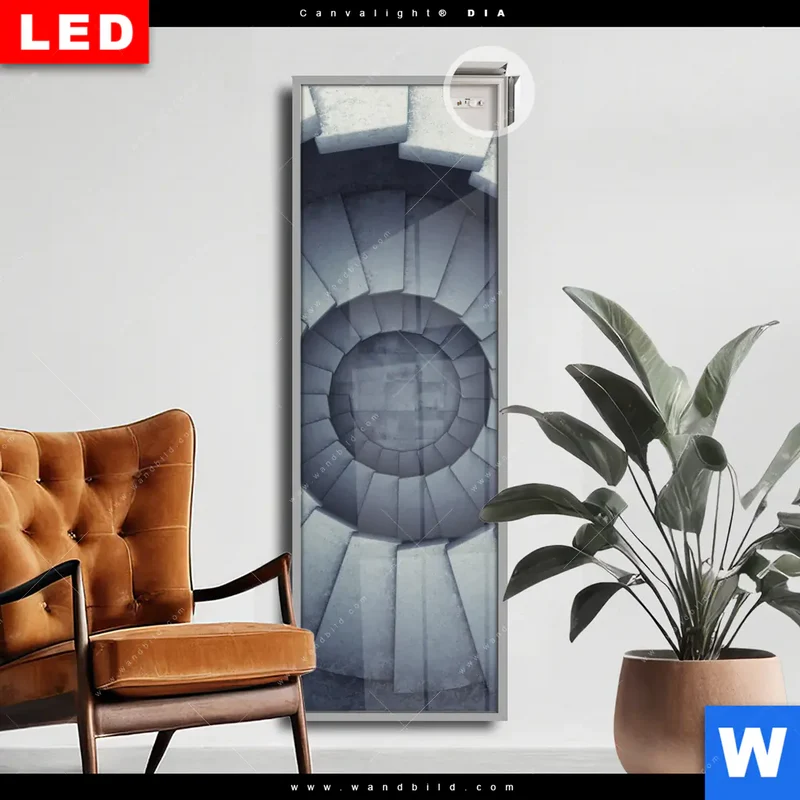 Leuchtbild Acrylglas Canvalight® DIA | Stufen der Unendlichkeit | Schmal