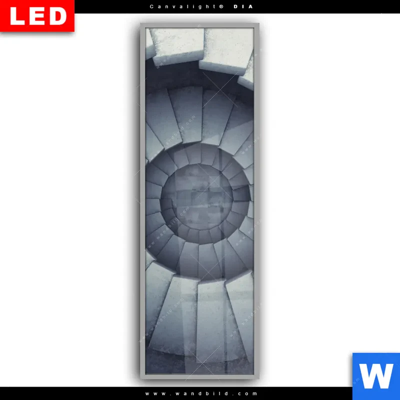 Leuchtbild Acrylglas Canvalight® DIA | Stufen der Unendlichkeit | Schmal