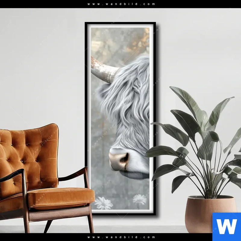 Poster | Hochlandkuh - Sanfte Stärke | Schmal