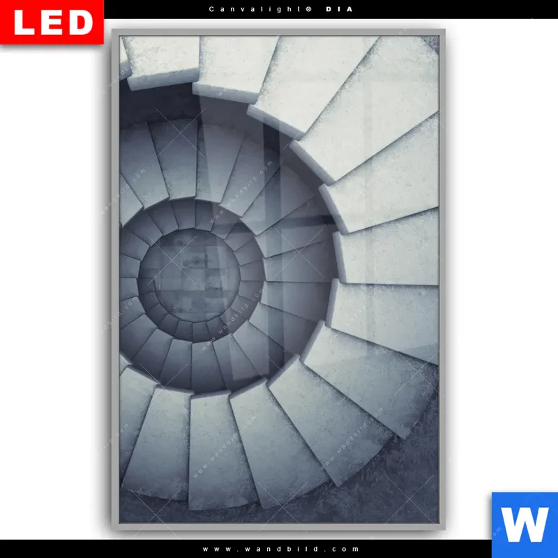 Leuchtbild Acrylglas Canvalight® DIA | Stufen der Unendlichkeit | Hochformat