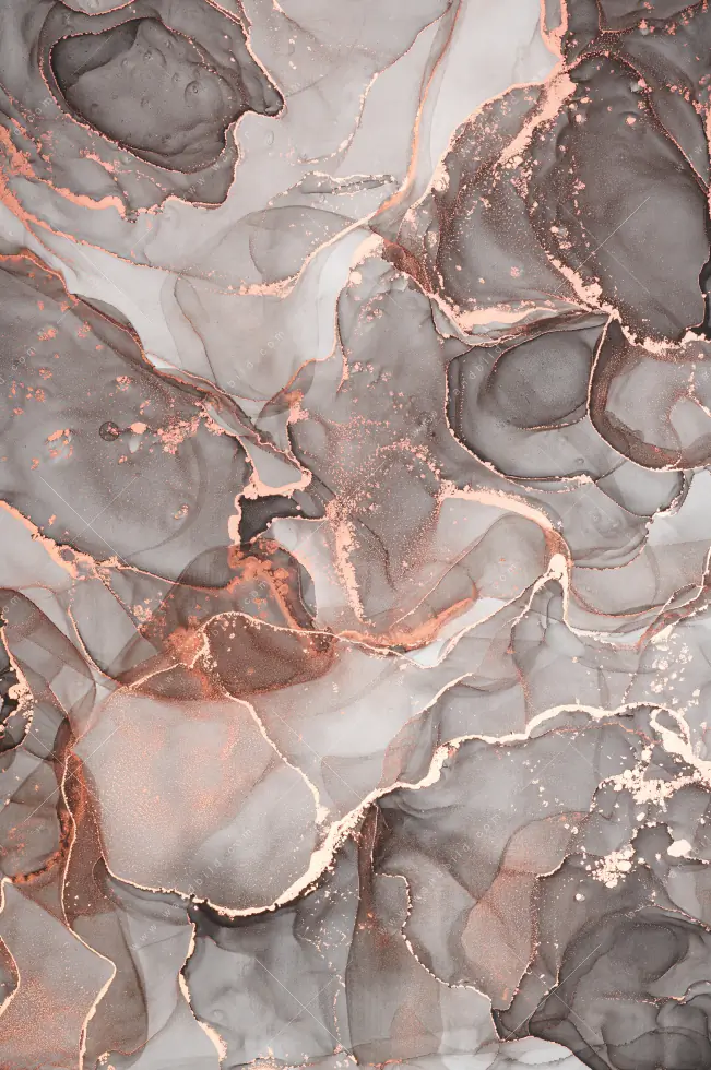 Canvalight® Leuchtbild | Fluid Art in edlen Metallic-Tönen | Schmal