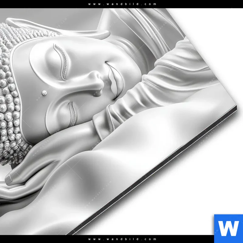 Alu-Dibond Bild | Buddha - Stille des Erwachens | Quadrat