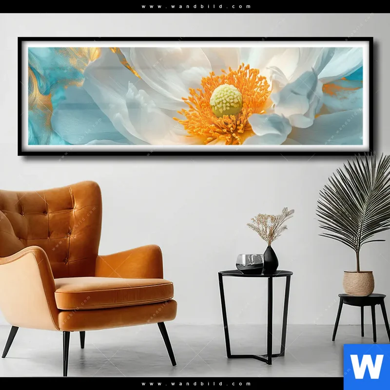 Poster | Blüte im goldenen Licht | Panorama