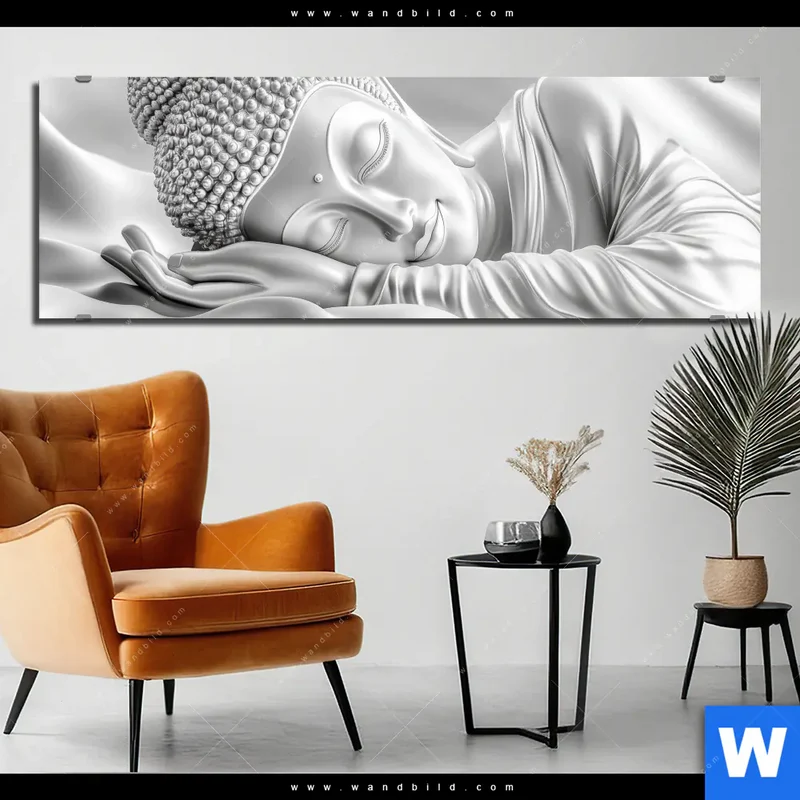 Alu-Dibond Bild | Buddha - Stille des Erwachens | Panorama