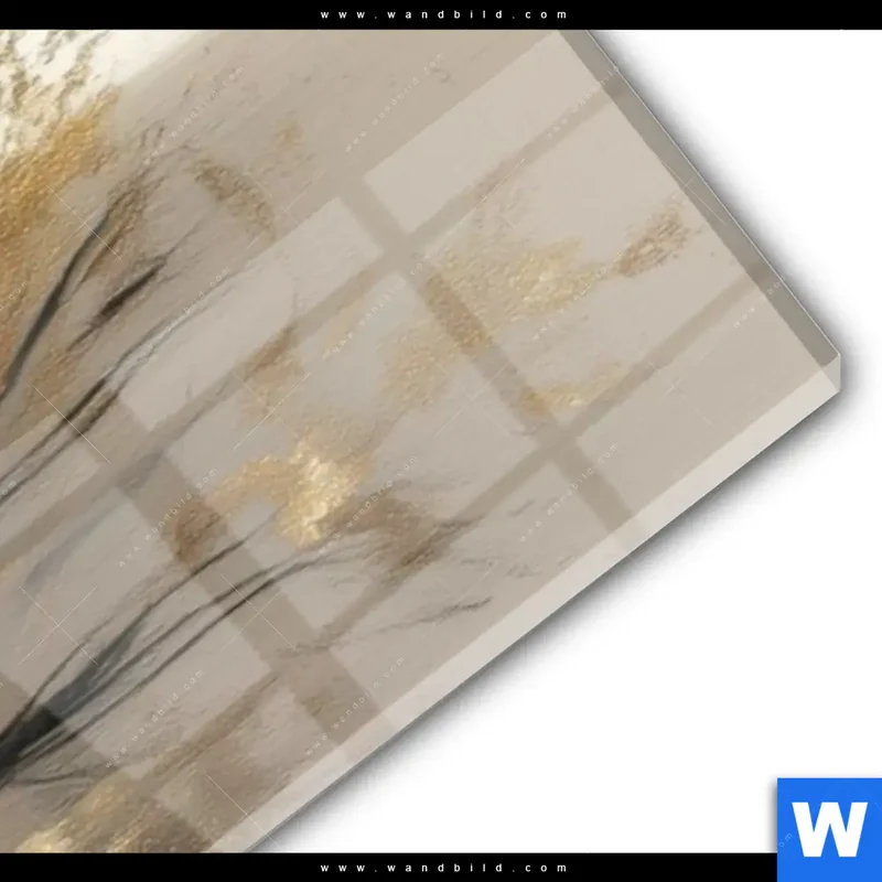 Acrylglasbild | Goldene Stille der Großstadt | Schmal