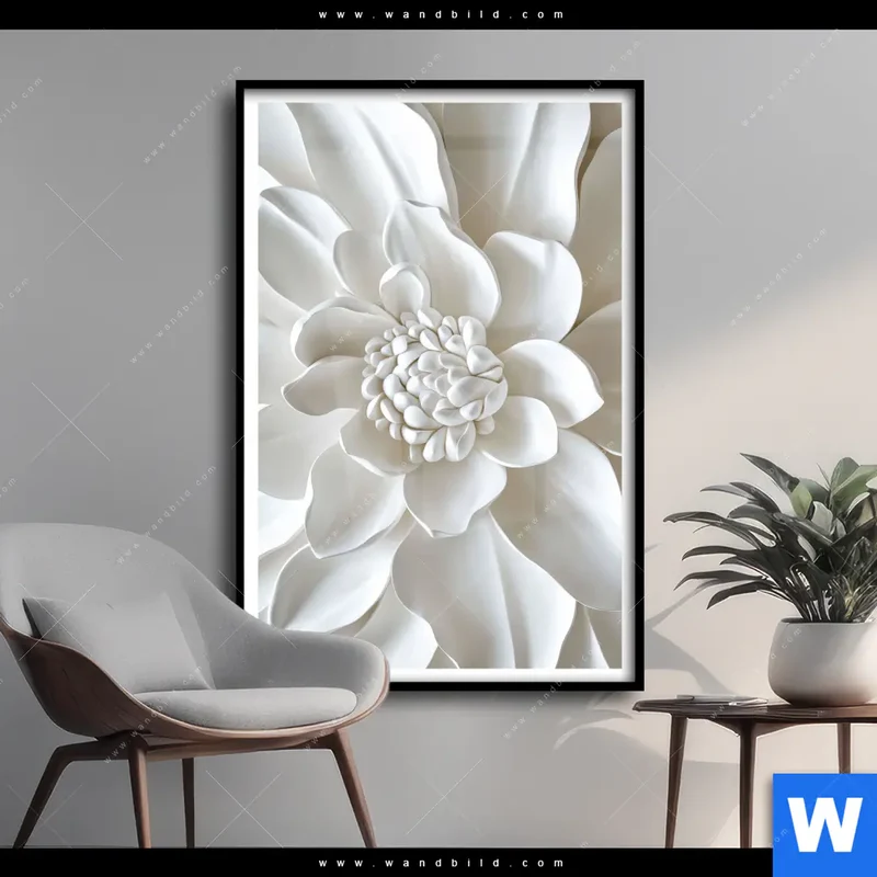 Poster | Weiße Blüte | Hochformat