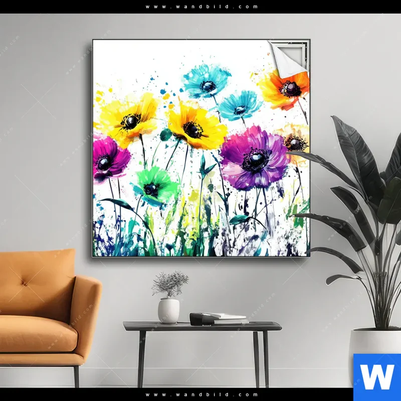 Spannbild | Bunte Blütenexplosion | Quadrat
