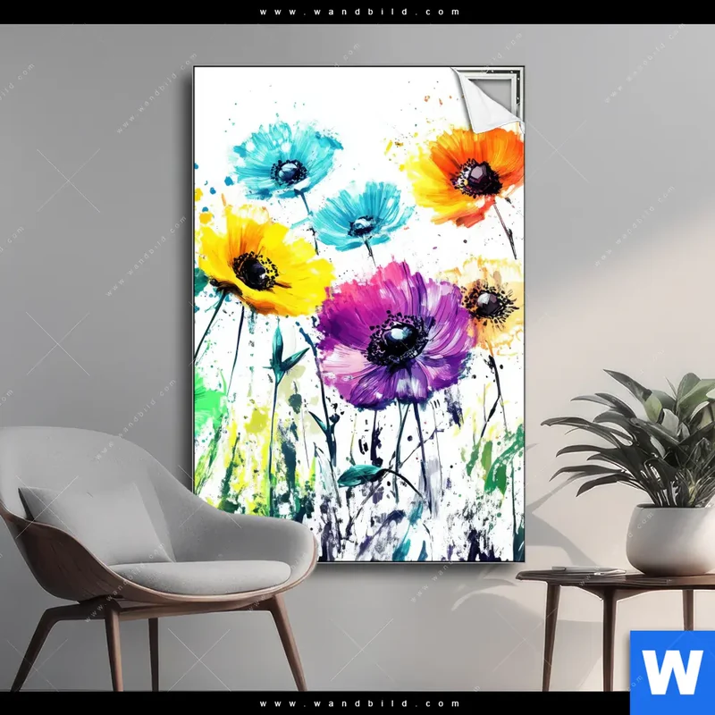 Spannbild | Bunte Blütenexplosion | Hochformat