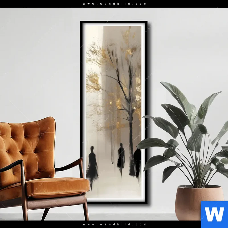 Poster | Goldene Stille der Großstadt | Schmal