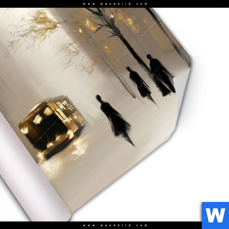 Poster | Goldene Stille der Großstadt | Quadrat