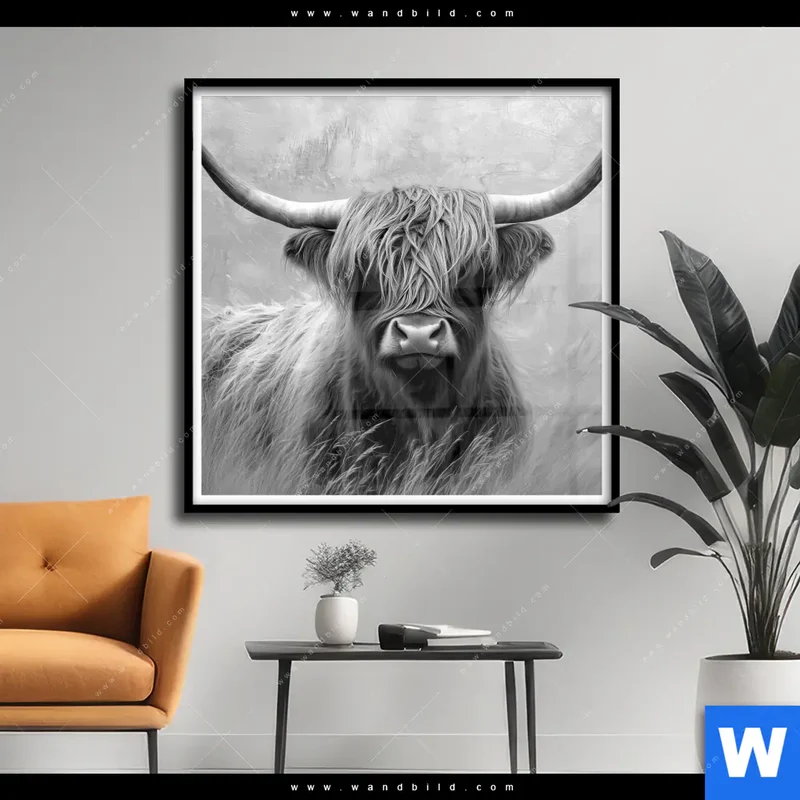 Poster | Hochlandrind - Majestätische Hörner | Quadrat