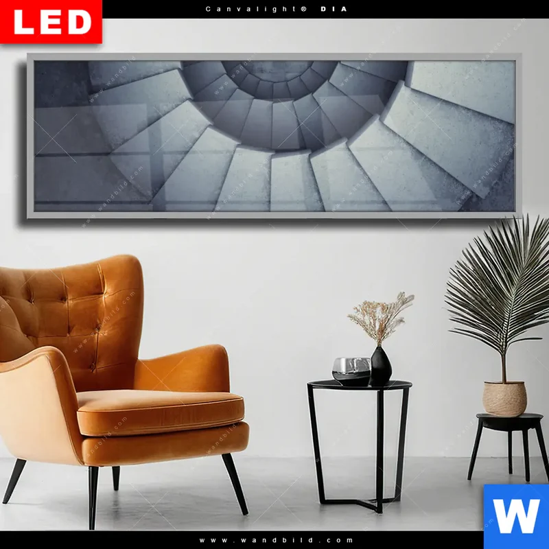 Wechselmotiv Acrylglas Canvalight® DIA | Stufen der Unendlichkeit | Panorama