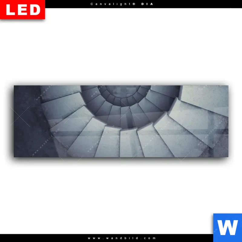 Wechselmotiv Acrylglas Canvalight® DIA | Stufen der Unendlichkeit | Panorama