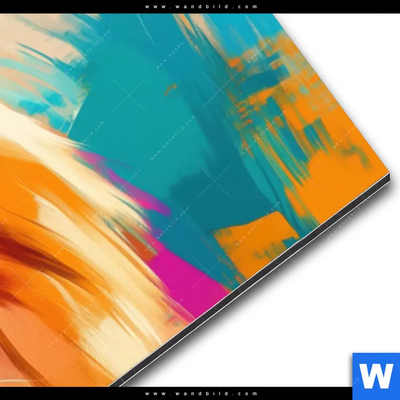Alu-Dibond Bild | Der Löwe – Kraft in Farbe | Panorama