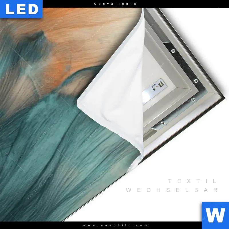 Canvalight® Leuchtbild | Verhüllte Schönheit | Schmal