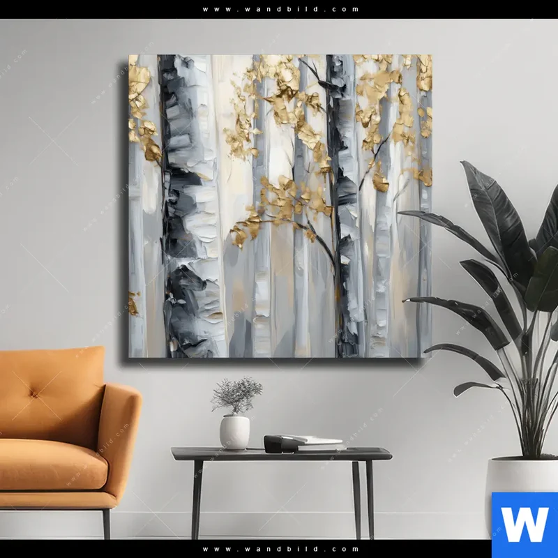 Leinwandbild | Stille im Wald | Quadrat