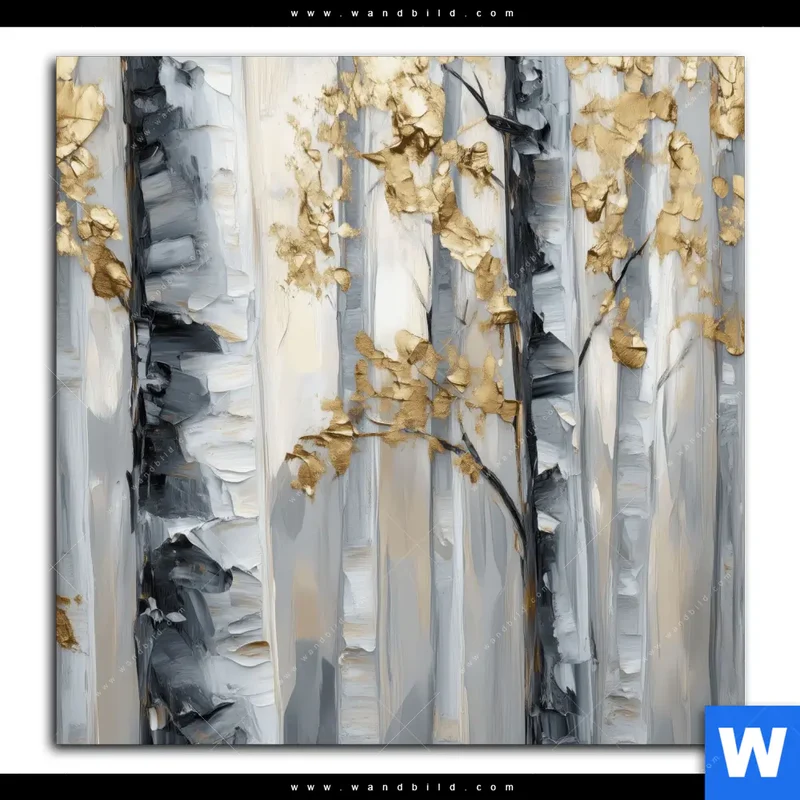 Leinwandbild | Stille im Wald | Quadrat