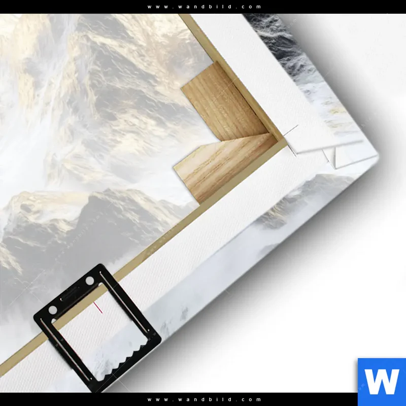 Leinwandbild | Stille der goldenen Berge | Querformat