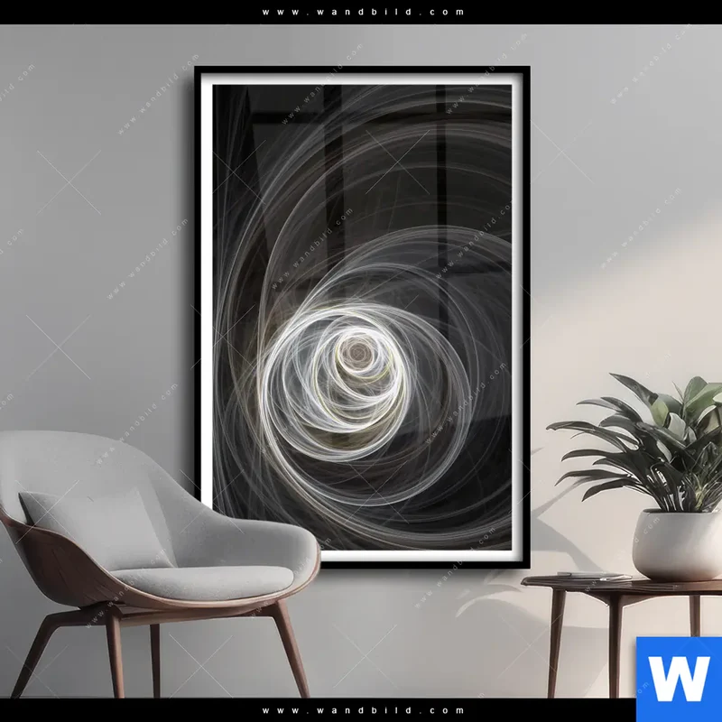 Poster | Lichtmalerei - Tanz der Linien | Hochformat