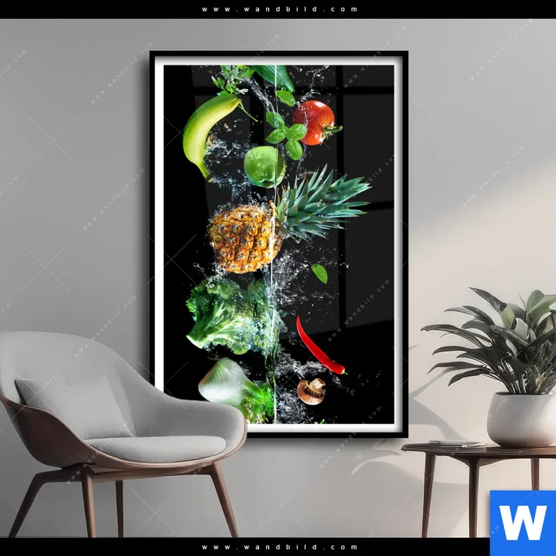 Poster | Obst & Gemüse - Splash-Moment | Hochformat
