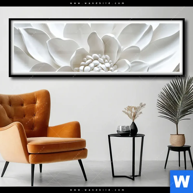 Poster | Weiße Blüte | Panorama