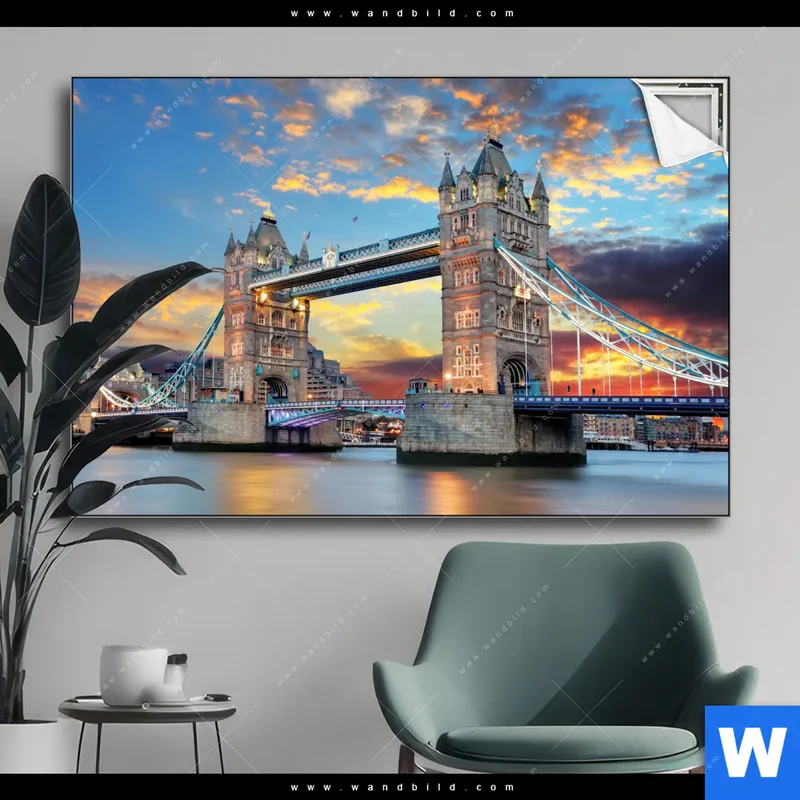 Spannbild | Tower Bridge im Abendglanz | Querformat