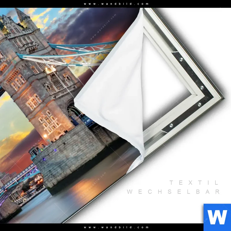 Spannbild | Tower Bridge im Abendglanz | Querformat