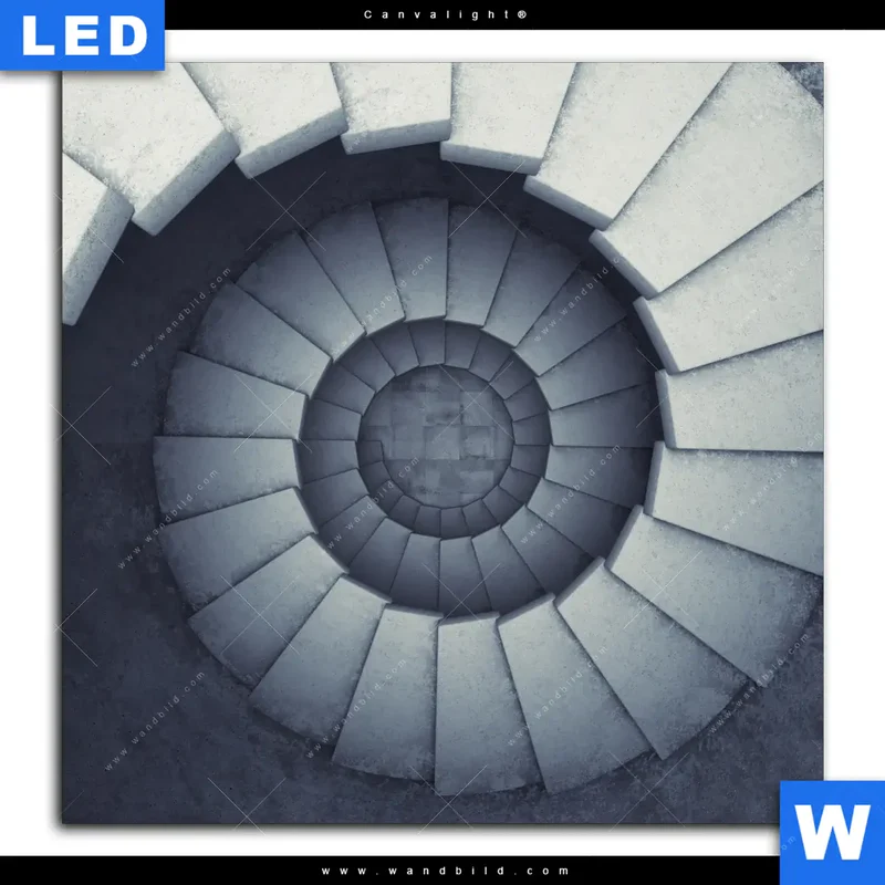 Canvalight® Leuchtbild | Stufen der Unendlichkeit | Quadrat