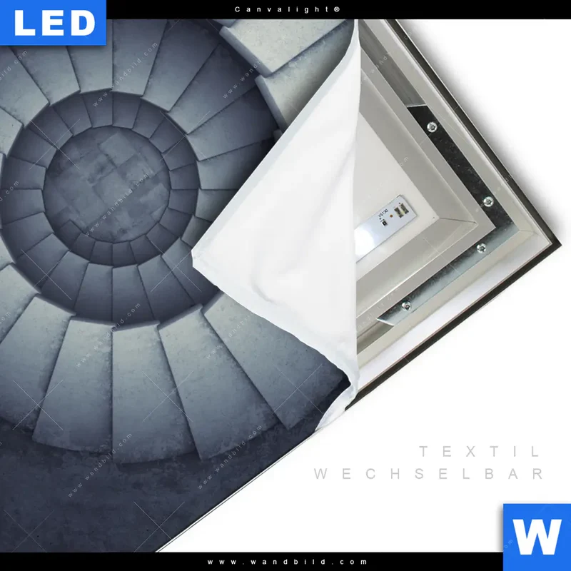 Canvalight® Leuchtbild | Stufen der Unendlichkeit | Quadrat