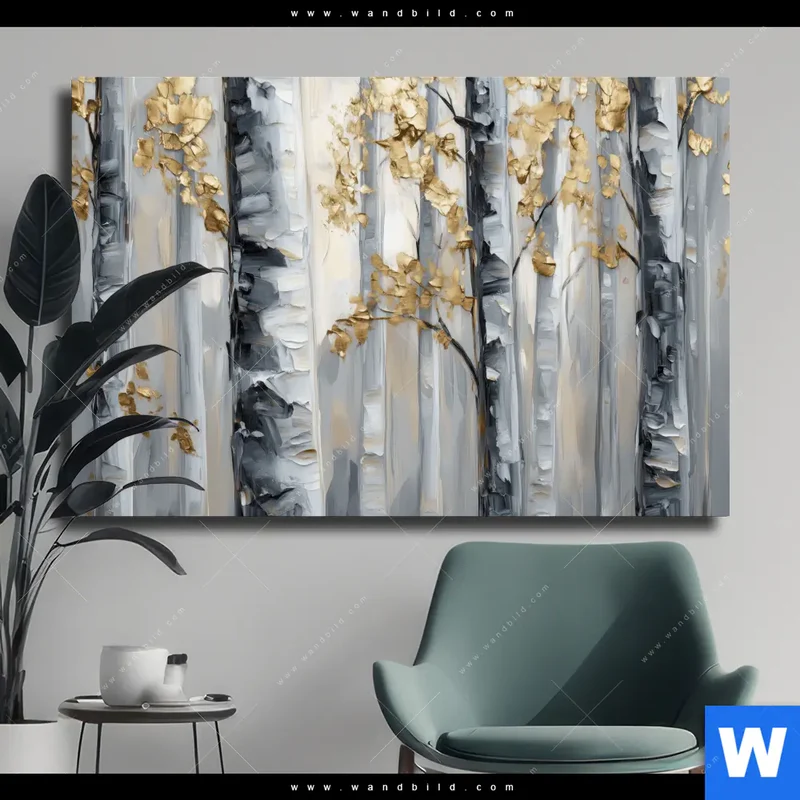 Leinwandbild | Stille im Wald | Querformat