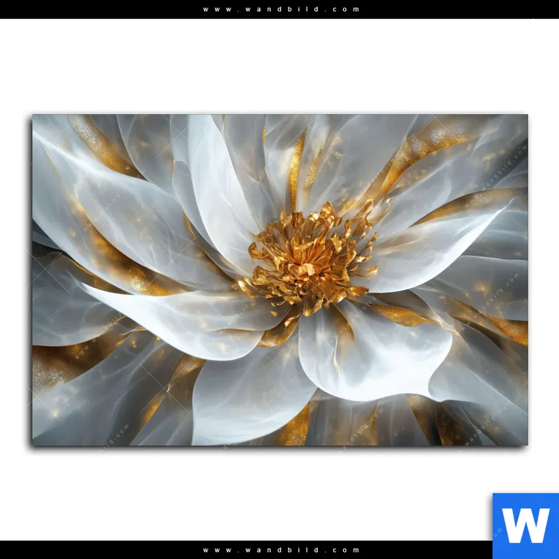 Alu-Dibond Bild | Zarte Luxusblüte | Querformat
