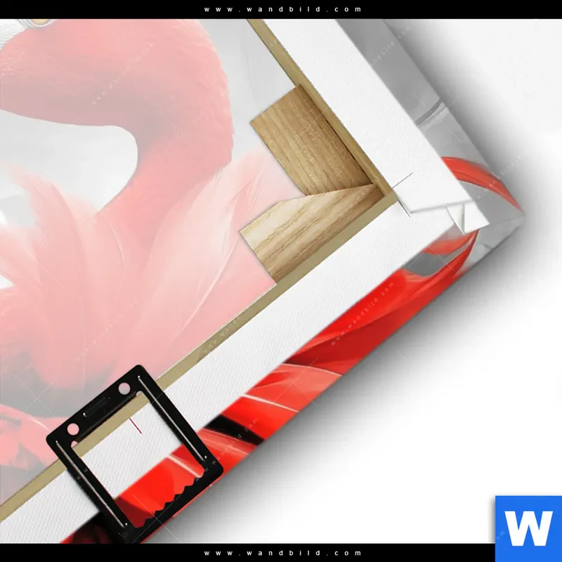 Leinwandbild | Roter Flamingo | Hochformat