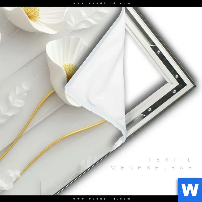 Spannbild | Florale Leichtigkeit mit Goldglanz | Hochformat