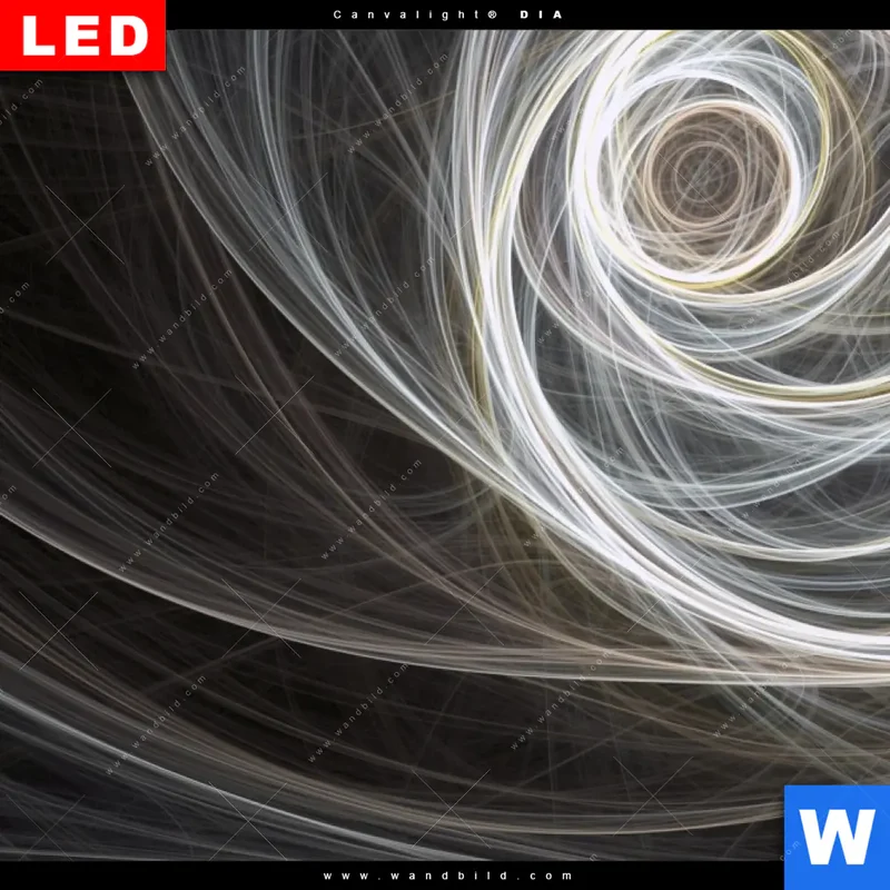 Wechselmotiv Acrylglas Canvalight® DIA | Lichtmalerei - Tanz der Linien | Querformat