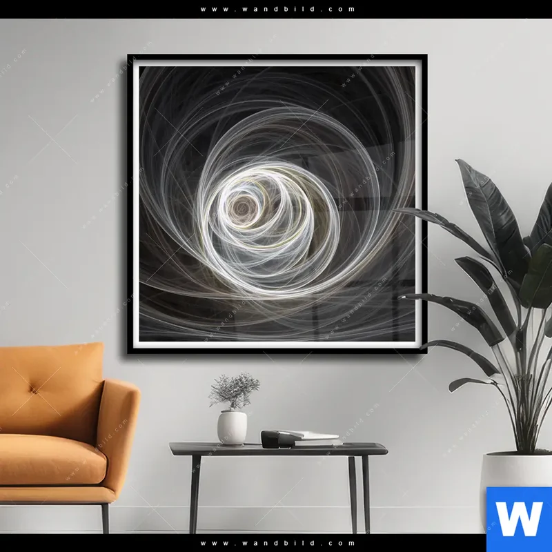 Poster | Lichtmalerei - Tanz der Linien | Quadrat