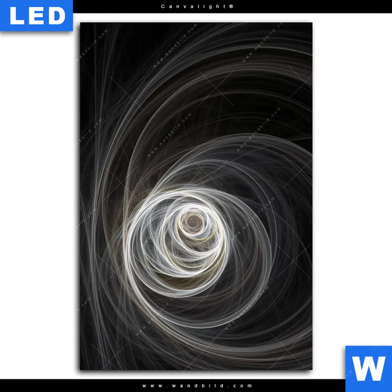 Canvalight® Leuchtbild | Lichtmalerei - Tanz der Linien | Hochformat