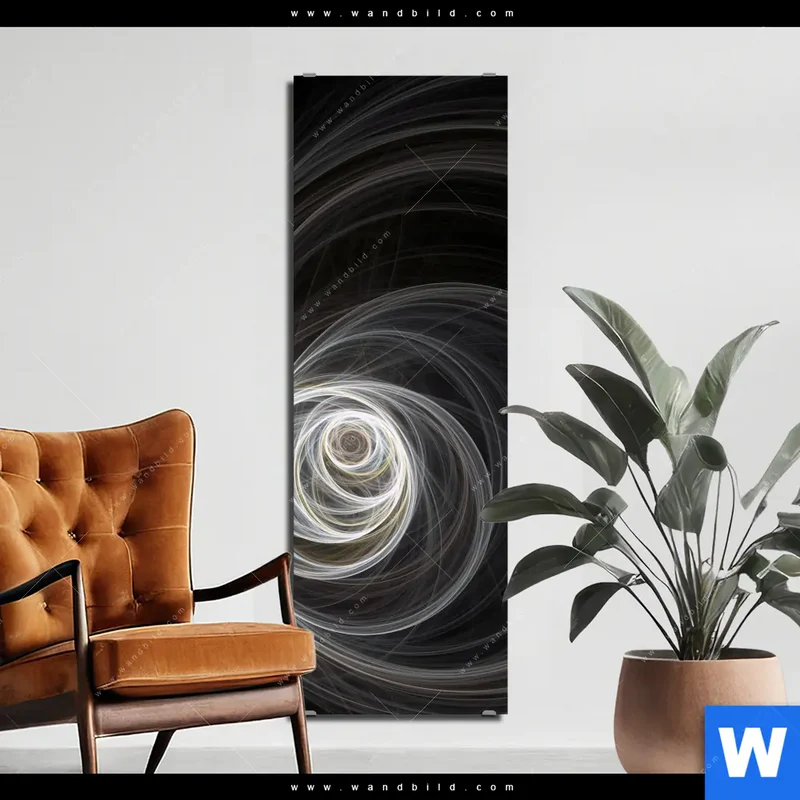 Alu-Dibond Bild | Lichtmalerei - Tanz der Linien | Schmal