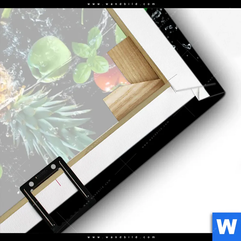 Leinwandbild | Obst & Gemüse - Splash-Moment | Hochformat