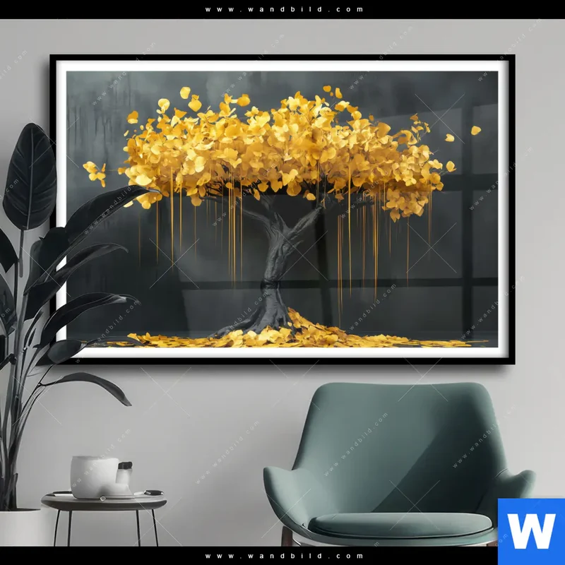 Poster | Goldener Lebensbaum | Querformat